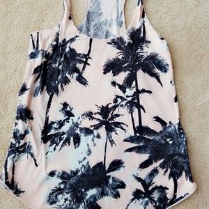 Californian style light pink and blue tank top